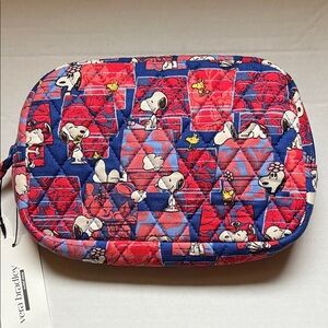 Vera Bradley Snoopy Quilted Belt Bag in Red and Blue
